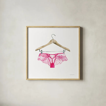 Hand Wash IV by Mercedes Lopez Charro. Shown in a natural wood glass frame for a timeless modern aesthetic. Available as an archival giclee rolled canvas, fine art paper, or poster print. SKU 75483a.