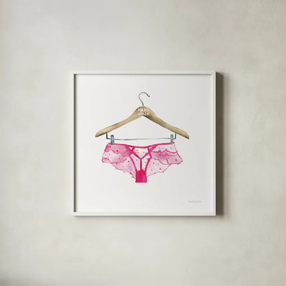 Hand Wash IV by Mercedes Lopez Charro. Shown in a crisp white glass frame for a clean and minimalist style. Available as an archival giclee rolled canvas, fine art paper, or poster print. SKU 75483a.