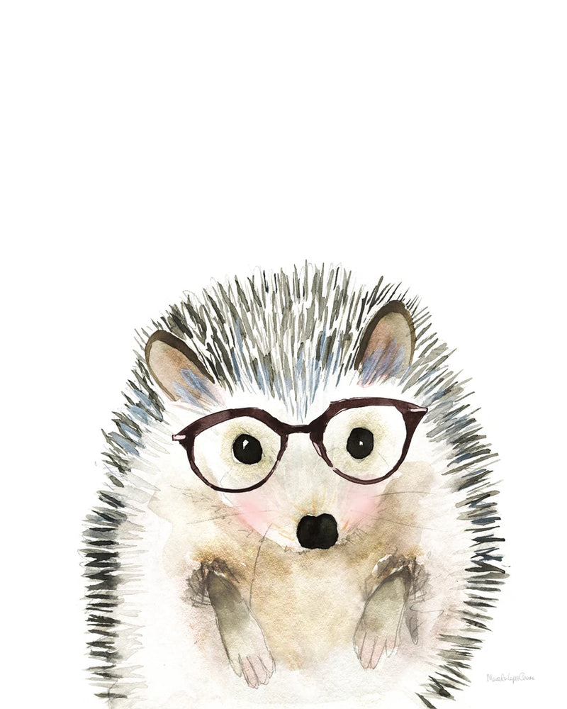 Hedgehog in Glasses by Mercedes Lopez Charro