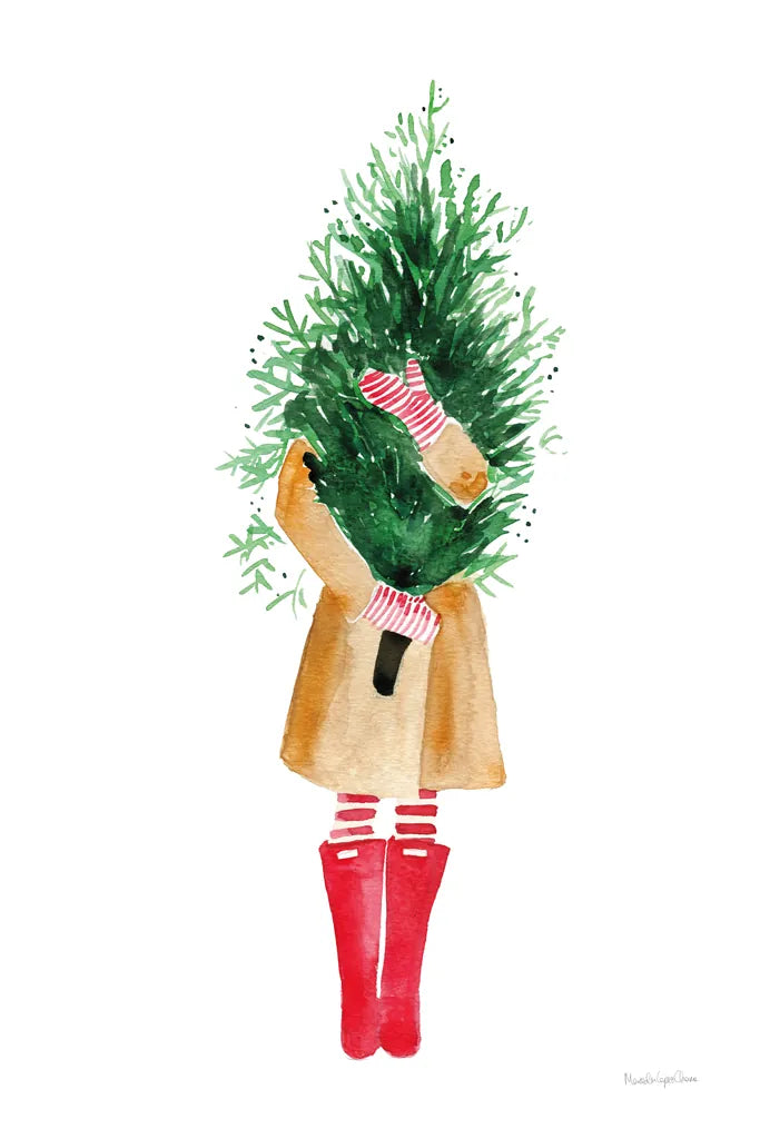 Holiday Mood I by Mercedes Lopez Charro. SKU 71533h. Archival Giclee Fine art print for wall decor.
