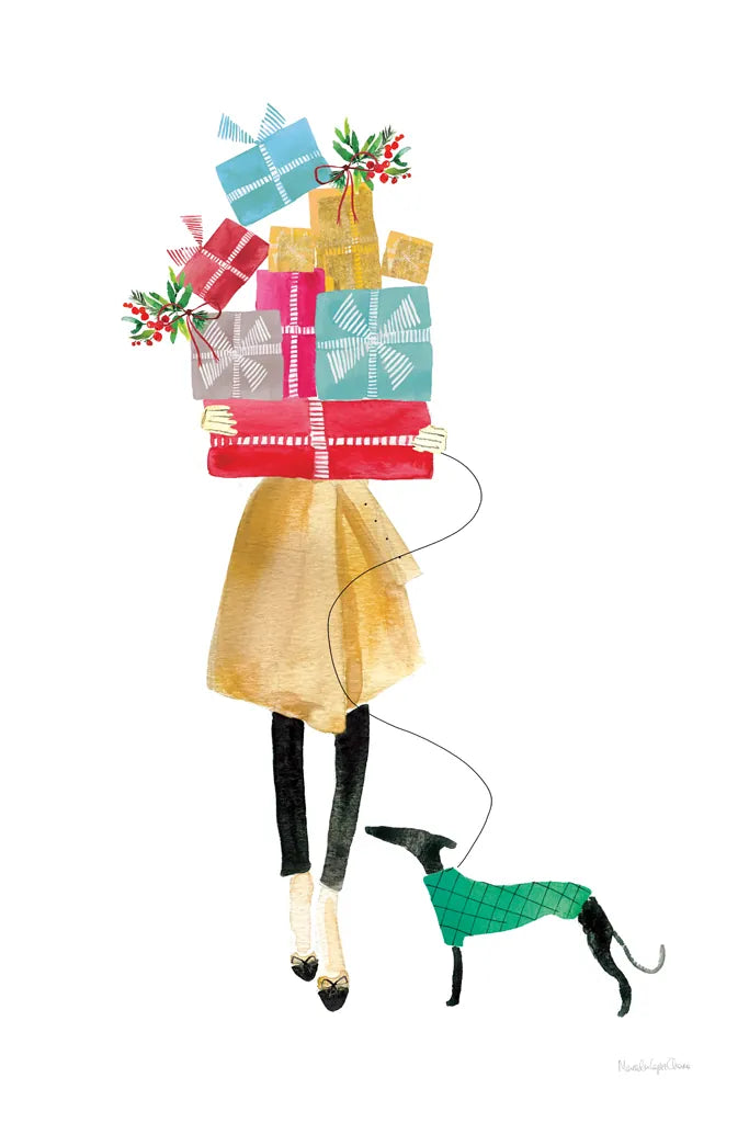 Holiday Mood II by Mercedes Lopez Charro. SKU 71534h. Archival Giclee Fine art print for wall decor.