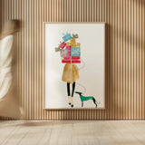Holiday Mood II by Mercedes Lopez Charro. shown as over sized large wall art. Available as an archival giclee rolled canvas, fine art paper, or poster print. SKU 71534h.