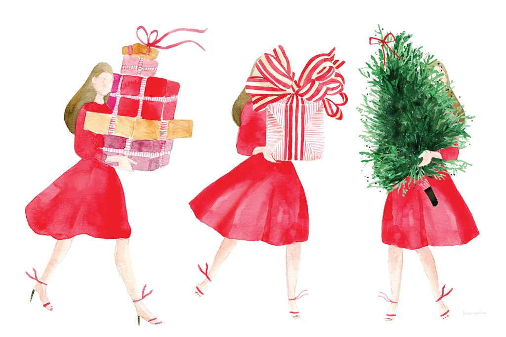 Holiday Prepping I by Mercedes Lopez Charro. SKU 94619i. Archival Giclee Fine art print for wall decor.