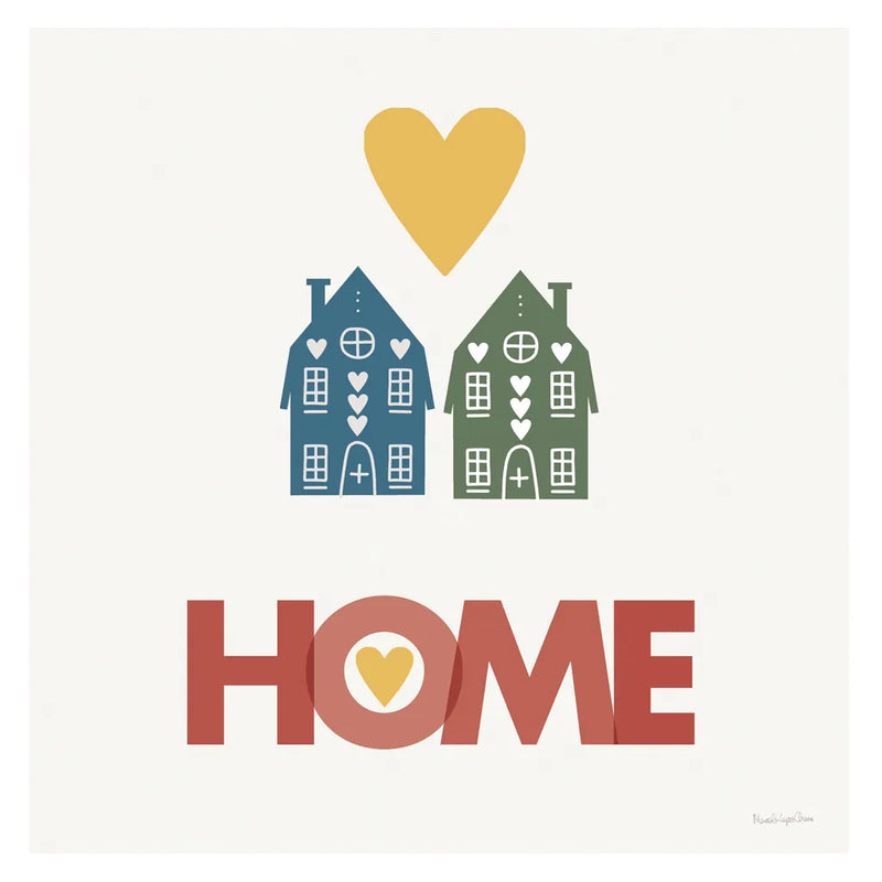 Home by Mercedes Lopez Charro. SKU 77786a. Archival Giclee Fine art print for wall decor.