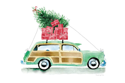 Home for Christmas by Mercedes Lopez Charro. SKU 89233i. Archival Giclee Fine art print for wall decor.