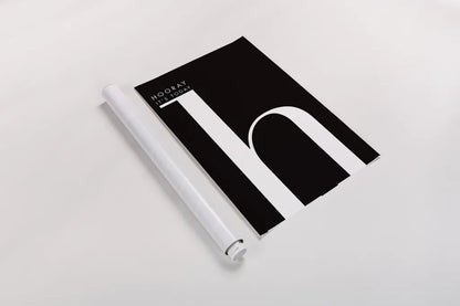 Hooray for H by Mercedes Lopez Charro. shown as a rolled paper print. Available as archival giclee rolled canvas, fine art paper, or poster print. SKU 64142h.