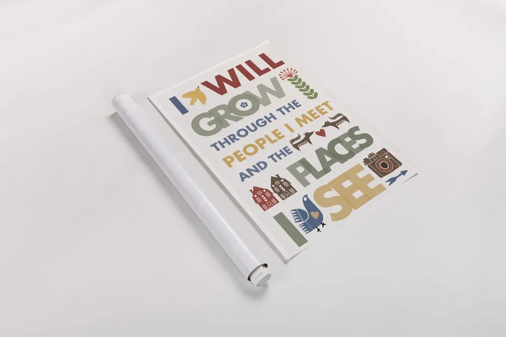 I Will Grow by Mercedes Lopez Charro. shown as a rolled paper print. Available as archival giclee rolled canvas, fine art paper, or poster print. SKU 77124h.