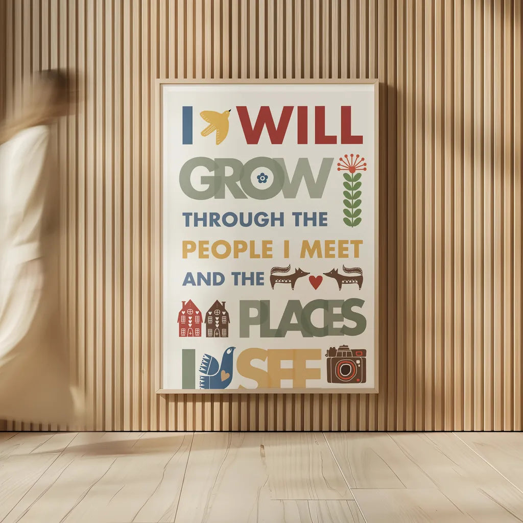 I Will Grow by Mercedes Lopez Charro. shown as over sized large wall art. Available as an archival giclee rolled canvas, fine art paper, or poster print. SKU 77124h.