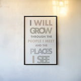 I Will Grow II by Mercedes Lopez Charro. shown as a paper print in a black flame. Available as a archival giclee rolled canvas, fine art paper, or poster print. SKU 77215h.