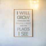 I Will Grow II by Mercedes Lopez Charro. shown as a paper print in a natural frame. Available as a archival giclee rolled canvas, fine art paper, or poster print. SKU 77215h.
