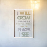 I Will Grow II Pastel by Mercedes Lopez Charro. shown as a paper print in a white frame. Available as a archival giclee rolled canvas, fine art paper, or poster print. SKU 82353h.