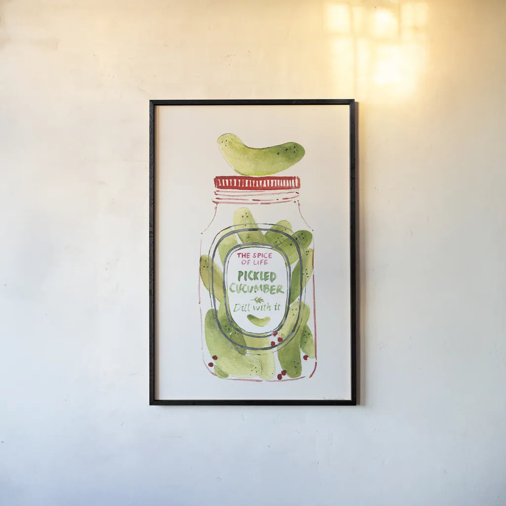 Jarred Delight I by Mercedes Lopez Charro. shown as a paper print in a black flame. Available as a archival giclee rolled canvas, fine art paper, or poster print. SKU 85502h.