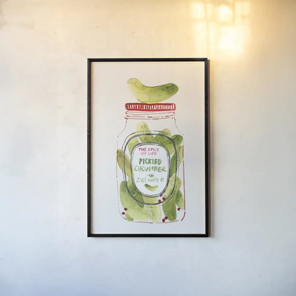 Jarred Delight I by Mercedes Lopez Charro. shown as a paper print in a black flame. Available as a archival giclee rolled canvas, fine art paper, or poster print. SKU 85502h.