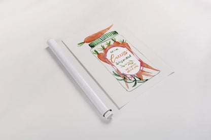 Jarred Delight II by Mercedes Lopez Charro. shown as a rolled paper print. Available as archival giclee rolled canvas, fine art paper, or poster print. SKU 85503h.