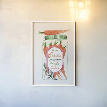 Jarred Delight II by Mercedes Lopez Charro. shown as a paper print in a white frame. Available as a archival giclee rolled canvas, fine art paper, or poster print. SKU 85503h.