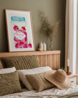 Jarred Delight III by Mercedes Lopez Charro. shown as a paper print in a natural frame. Available as a archival giclee rolled canvas, fine art paper, or poster print. SKU 85504h.