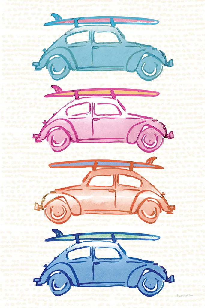Laguna Cars by Mercedes Lopez Charro. SKU 82203h. Archival Giclee Fine art print for wall decor.
