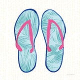 Laguna Flipflops II by Mercedes Lopez Charro. SKU 82205a. Archival Giclee Fine art print for wall decor.