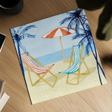 Laguna Lounging I by Mercedes Lopez Charro. Shown as a detailed flat fine art print, highlighting archival giclee quality. Available as an archival giclee rolled canvas, fine art paper, or poster print. SKU 82207a.