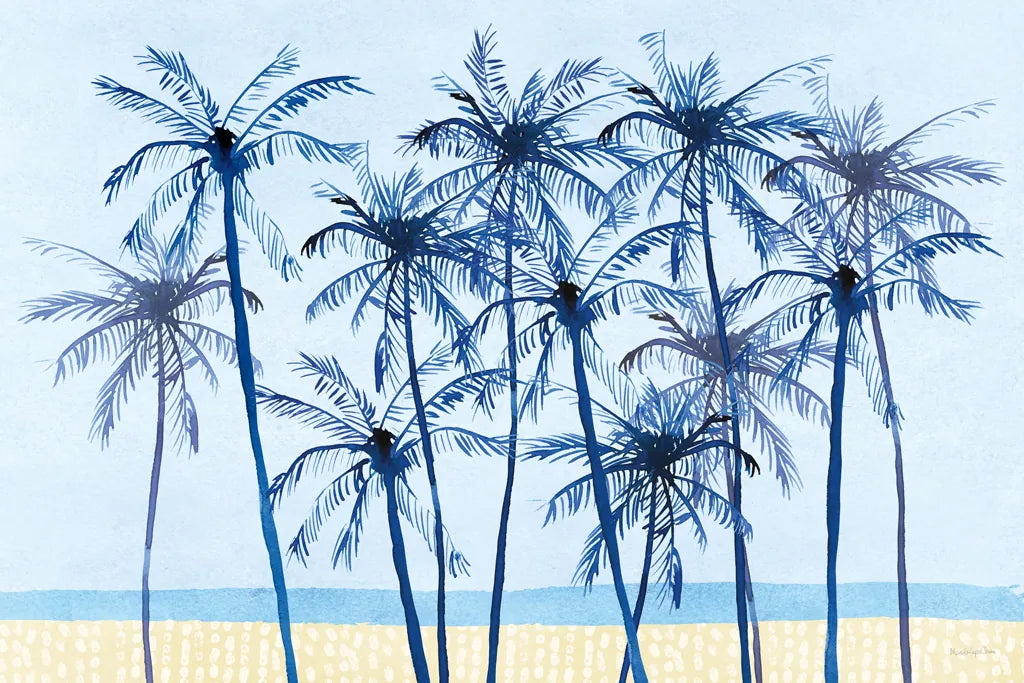Laguna Palms I by Mercedes Lopez Charro. SKU 82209i. Archival Giclee Fine art print for wall decor.