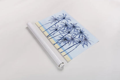 Laguna Palms I by Mercedes Lopez Charro. shown as a rolled paper print. Available as archival giclee rolled canvas, fine art paper, or poster print. SKU 82209i.