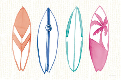 Laguna Surfboards I by Mercedes Lopez Charro. SKU 82213i. Archival Giclee Fine art print for wall decor.
