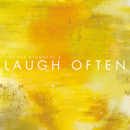Laugh Often by Mercedes Lopez Charro. SKU 67816a. Archival Giclee Fine art print for wall decor.