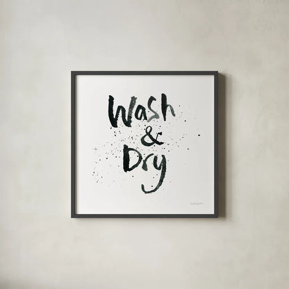 Laundry Day I by Mercedes Lopez Charro. Shown in a sleek black glass frame for a contemporary gallery look. Available as an archival giclee rolled canvas, fine art paper, or poster print. SKU 75484a.