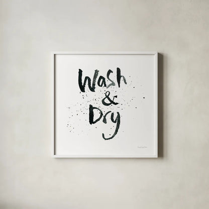 Laundry Day I by Mercedes Lopez Charro. Shown in a crisp white glass frame for a clean and minimalist style. Available as an archival giclee rolled canvas, fine art paper, or poster print. SKU 75484a.