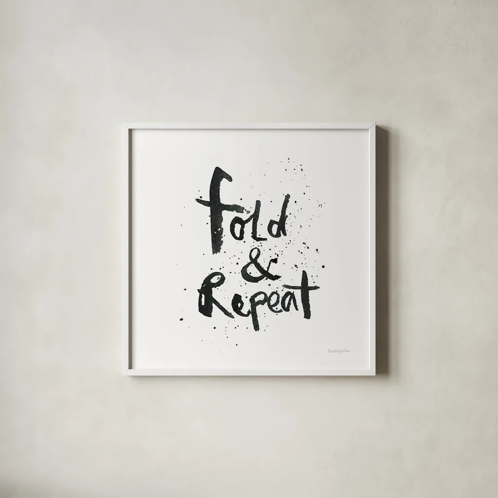 Laundry Day II by Mercedes Lopez Charro. Shown in a crisp white glass frame for a clean and minimalist style. Available as an archival giclee rolled canvas, fine art paper, or poster print. SKU 75485a.