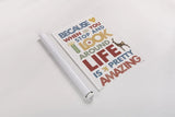 Life is Amazing by Mercedes Lopez Charro. shown as a rolled paper print. Available as archival giclee rolled canvas, fine art paper, or poster print. SKU 77125h.