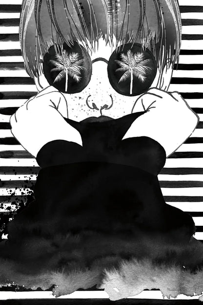 Looking for Paradise by Mercedes Lopez Charro. SKU 73178h. Archival Giclee Fine art print for wall decor.