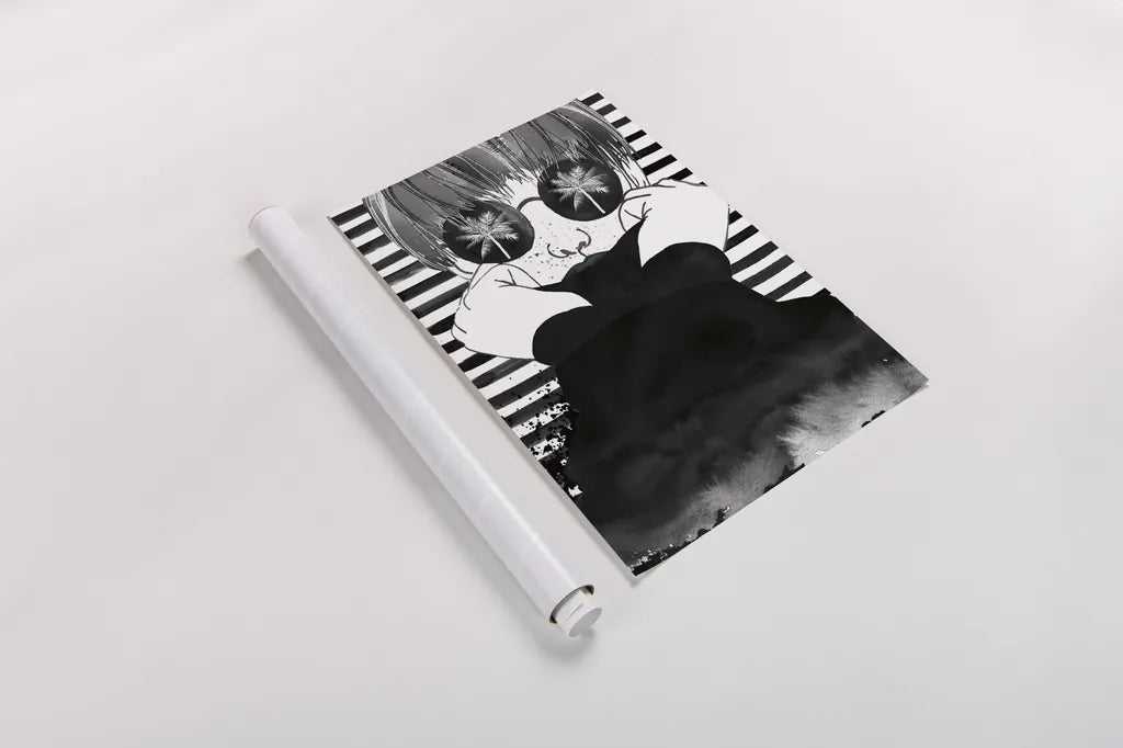 Looking for Paradise by Mercedes Lopez Charro. shown as a rolled paper print. Available as archival giclee rolled canvas, fine art paper, or poster print. SKU 73178h.