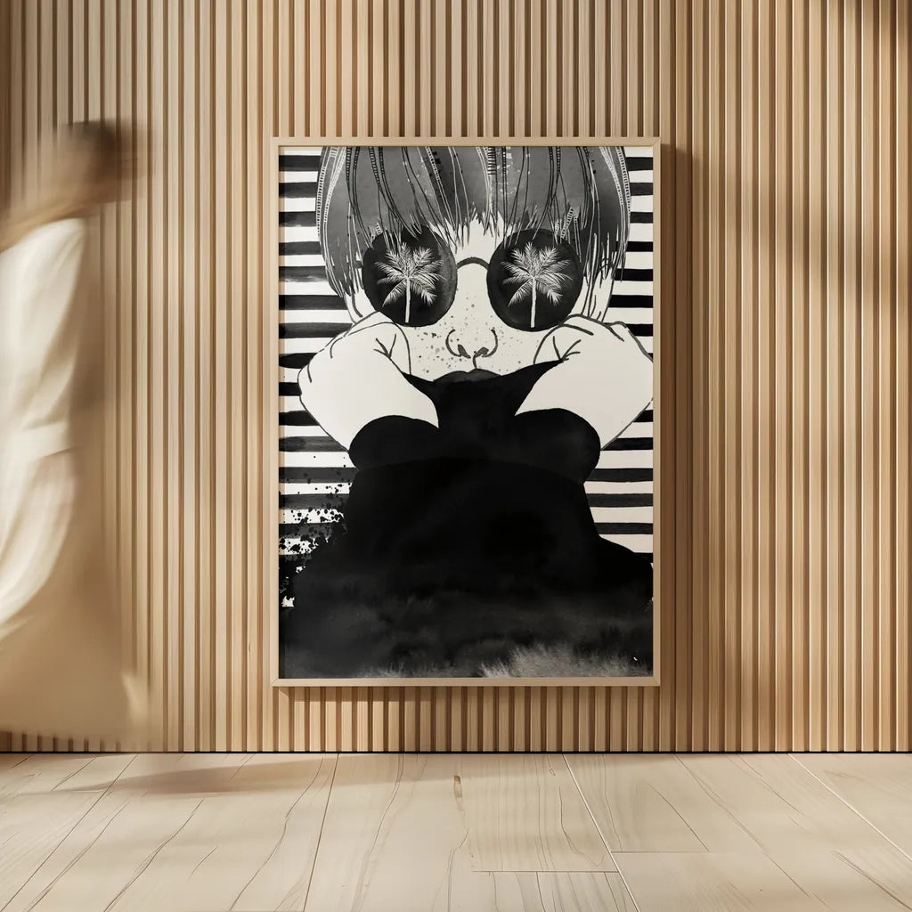 Looking for Paradise by Mercedes Lopez Charro. shown as over sized large wall art. Available as an archival giclee rolled canvas, fine art paper, or poster print. SKU 73178h.