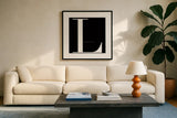 Love is for Love by Mercedes Lopez Charro. Displayed in a glass frame with matte in a clean modern living room. Available as an archival giclee rolled canvas, fine art paper, or poster print. SKU 64143a.