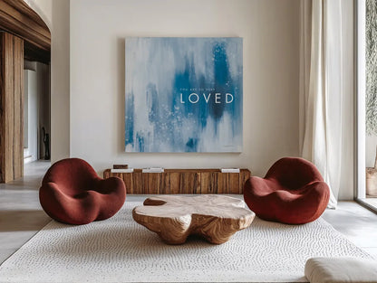 Loved by Mercedes Lopez Charro. Shown as extra-large giant wall art in a modern living room. Available as an archival giclee rolled canvas, fine art paper, or poster print. SKU 67819a.