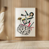 Make it Up I by Mercedes Lopez Charro. shown as over sized large wall art. Available as an archival giclee rolled canvas, fine art paper, or poster print. SKU 68090h.