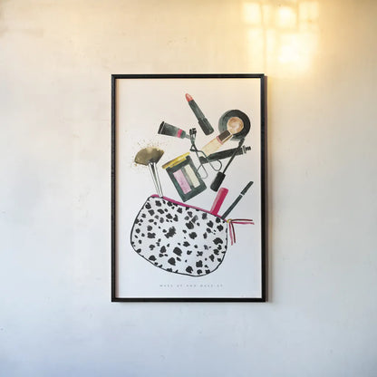 Make it Up I by Mercedes Lopez Charro. shown as a paper print in a black flame. Available as a archival giclee rolled canvas, fine art paper, or poster print. SKU 68090h.