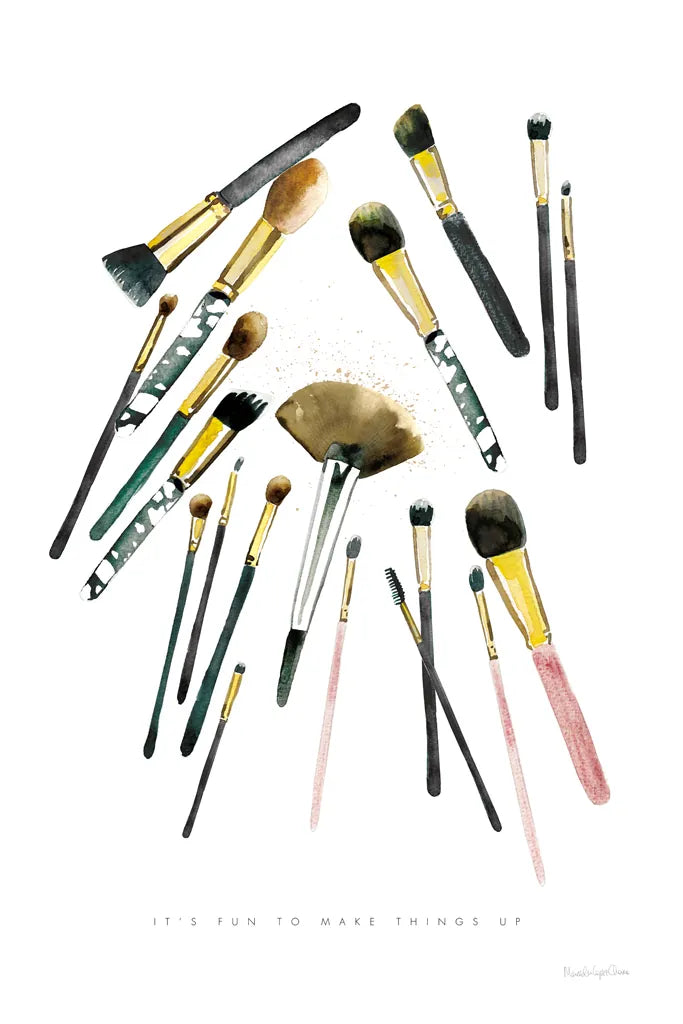 Make it Up II by Mercedes Lopez Charro. SKU 68091h. Archival Giclee Fine art print for wall decor.