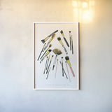 Make it Up II by Mercedes Lopez Charro. shown as a paper print in a white frame. Available as a archival giclee rolled canvas, fine art paper, or poster print. SKU 68091h.