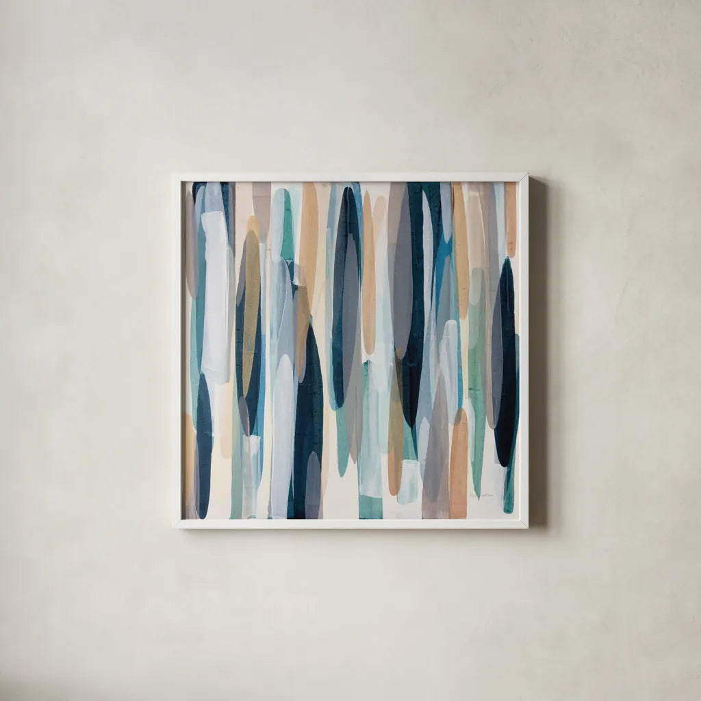 Marine by Mercedes Lopez Charro. Shown in a crisp white glass frame for a clean and minimalist style. Available as an archival giclee rolled canvas, fine art paper, or poster print. SKU 101398a.