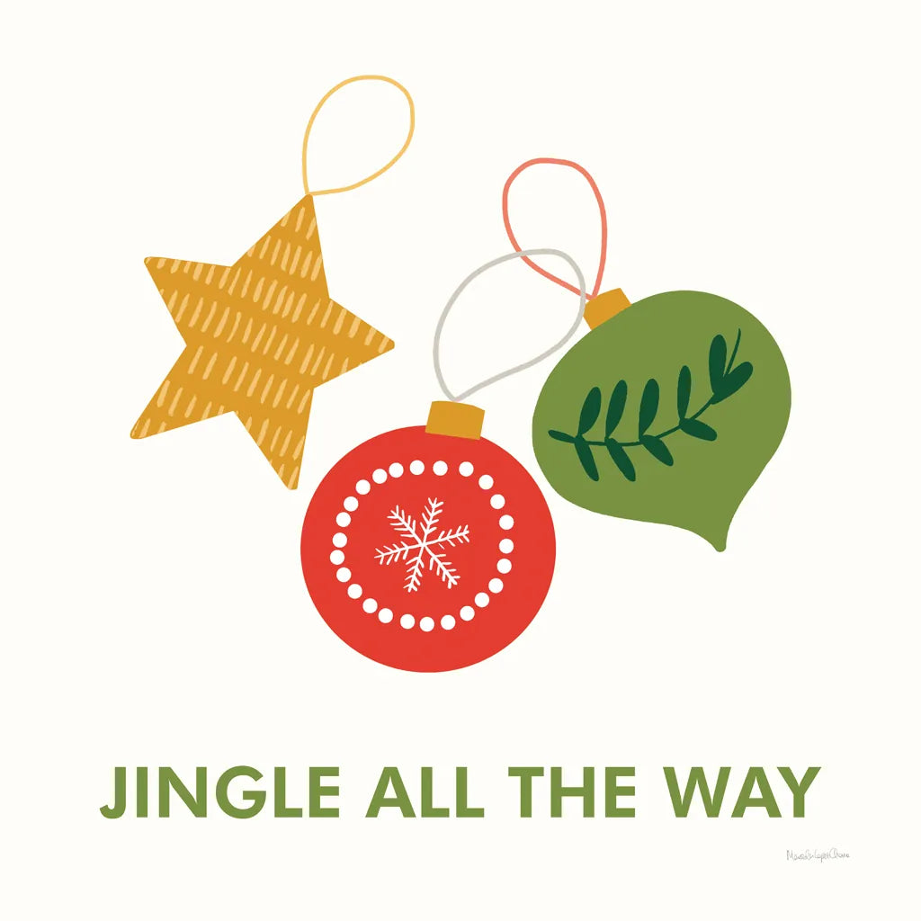 Merry Everything III by Mercedes Lopez Charro. SKU 79829a. Archival Giclee Fine art print for wall decor.