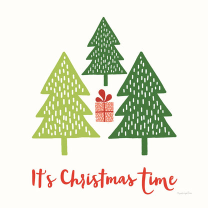 Merry Everything IV Script by Mercedes Lopez Charro. SKU 79964a. Archival Giclee Fine art print for wall decor.