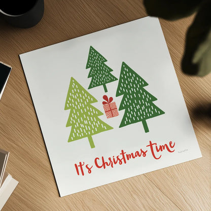 Merry Everything IV Script by Mercedes Lopez Charro. Shown as a detailed flat fine art print, highlighting archival giclee quality. Available as an archival giclee rolled canvas, fine art paper, or poster print. SKU 79964a.