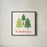 Merry Everything IV Script by Mercedes Lopez Charro. Shown in a sleek black glass frame for a contemporary gallery look. Available as an archival giclee rolled canvas, fine art paper, or poster print. SKU 79964a.