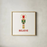 Merry Everything VII by Mercedes Lopez Charro. Shown in a natural wood glass frame for a timeless modern aesthetic. Available as an archival giclee rolled canvas, fine art paper, or poster print. SKU 79833a.