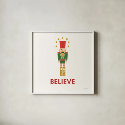 Merry Everything VII by Mercedes Lopez Charro. Shown in a crisp white glass frame for a clean and minimalist style. Available as an archival giclee rolled canvas, fine art paper, or poster print. SKU 79833a.