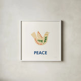 Merry Everything VIII by Mercedes Lopez Charro. Shown in a crisp white glass frame for a clean and minimalist style. Available as an archival giclee rolled canvas, fine art paper, or poster print. SKU 79834a.