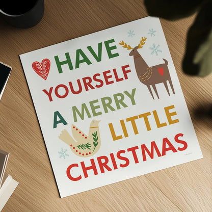 Merry Everything XI by Mercedes Lopez Charro. Shown as a detailed flat fine art print, highlighting archival giclee quality. Available as an archival giclee rolled canvas, fine art paper, or poster print. SKU 79837a.