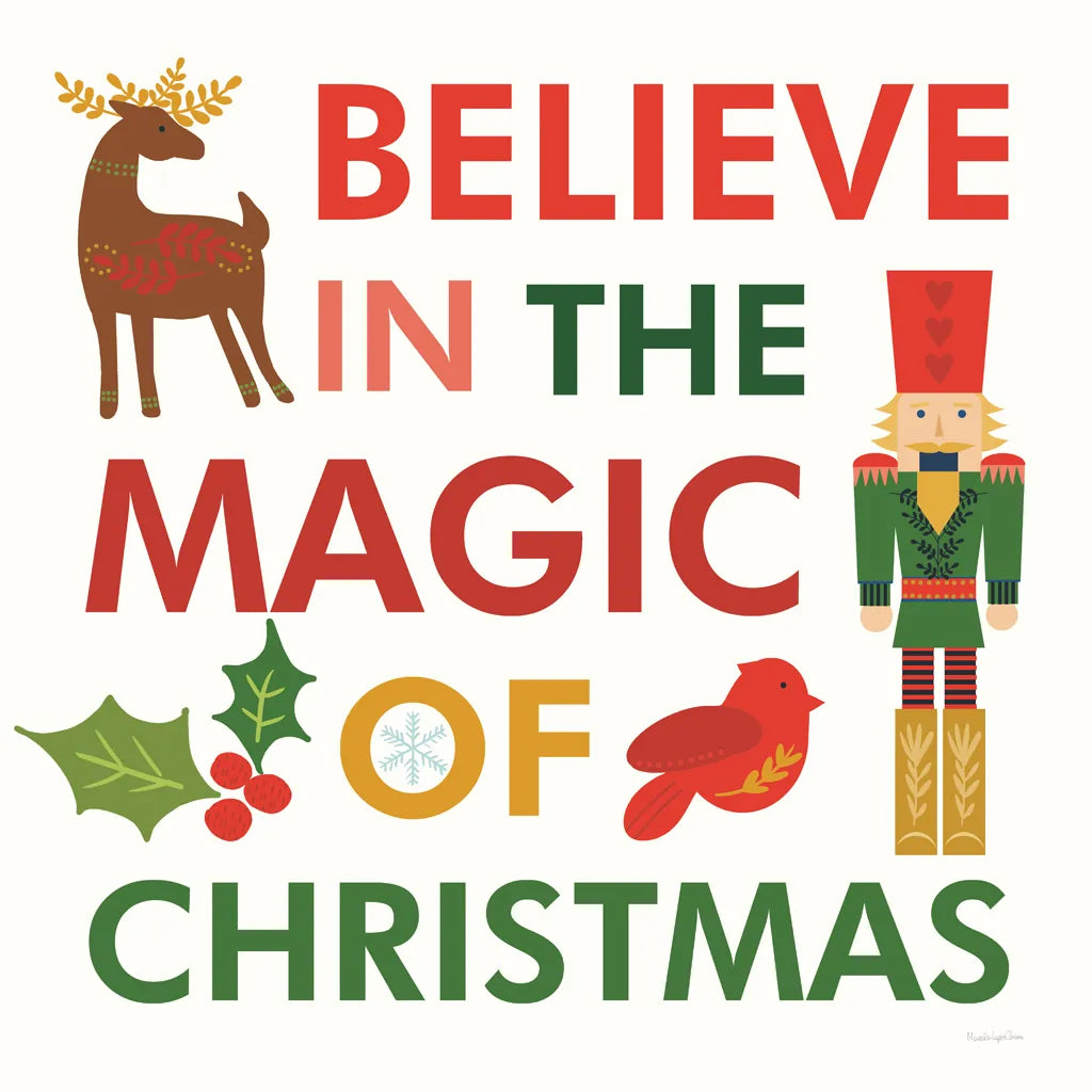 Merry Everything XII by Mercedes Lopez Charro. SKU 79838a. Archival Giclee Fine art print for wall decor.